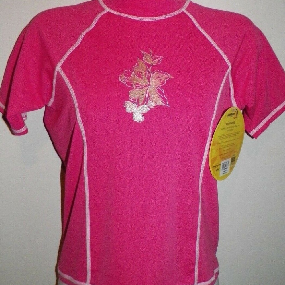 Women M ActivSkinz SPF Rash Guard Swim Surf Top